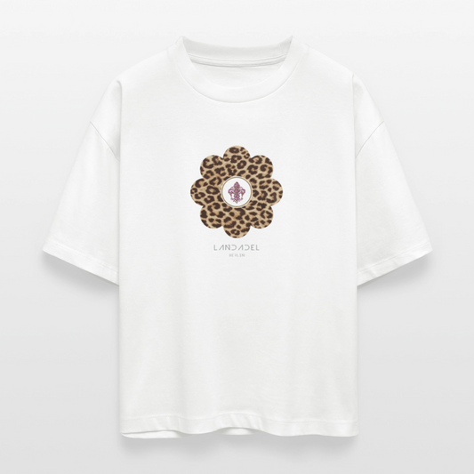 Landadel Damen Bio-T-Shirt - LEO BLUME - Weiß