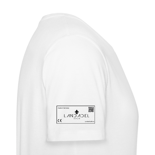 Landadel Herren Bio-T-Shirt mit Patch - Weiß