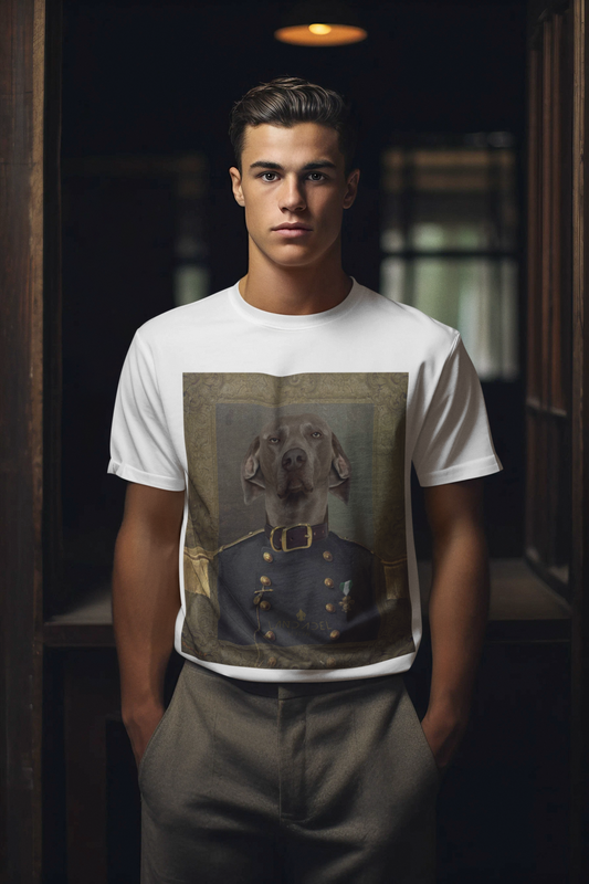 Royales Herren T-Shirt - personalisiert mit deinem Hund