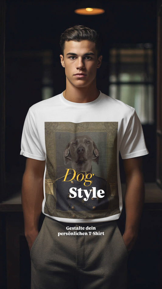 Royales Herren T-Shirt - personalisiert mit deinem Hund